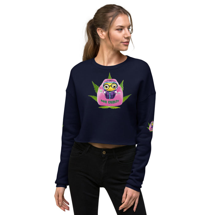 Cute BEE COMFY INDICA Crop Sweatshirt