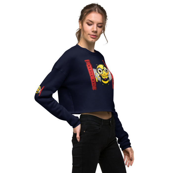 Cute BRUCE BEE Crop Sweatshirt