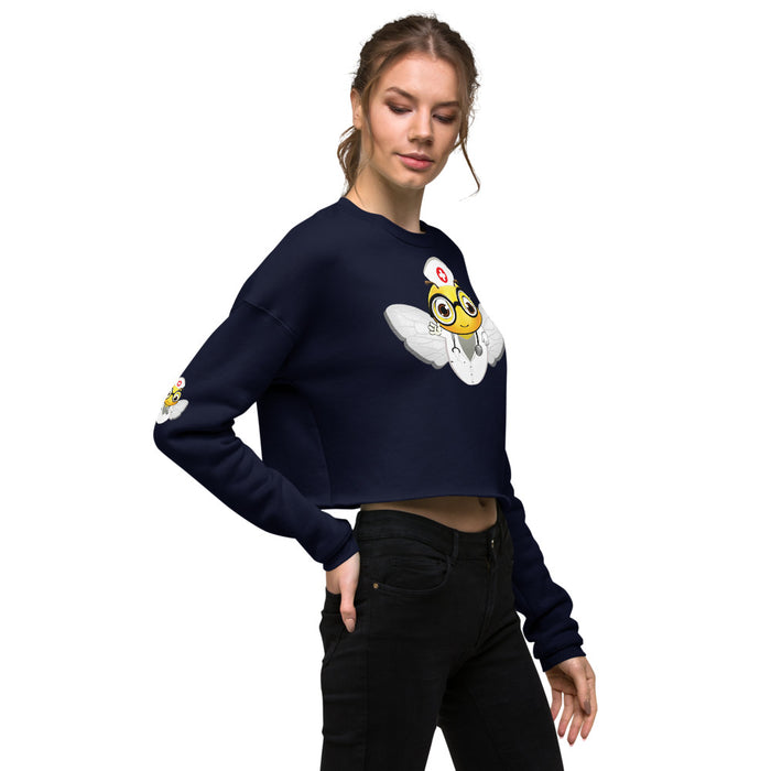 Cute NURSE BEE Crop Sweatshirt