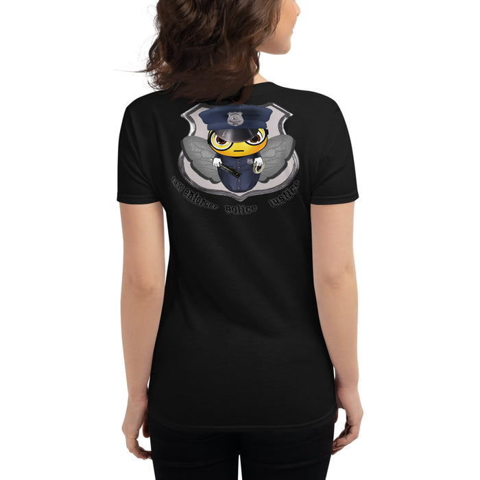 Cute COP / POLICE BEE Women's short sleeve t-shirt