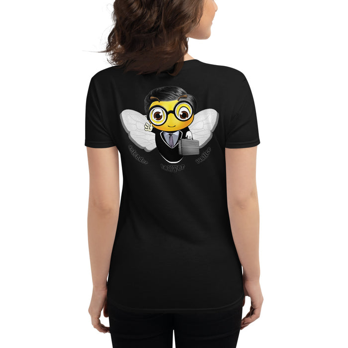 Cute LAWYER / ATTORNEY BEE Women's short sleeve t-shirt