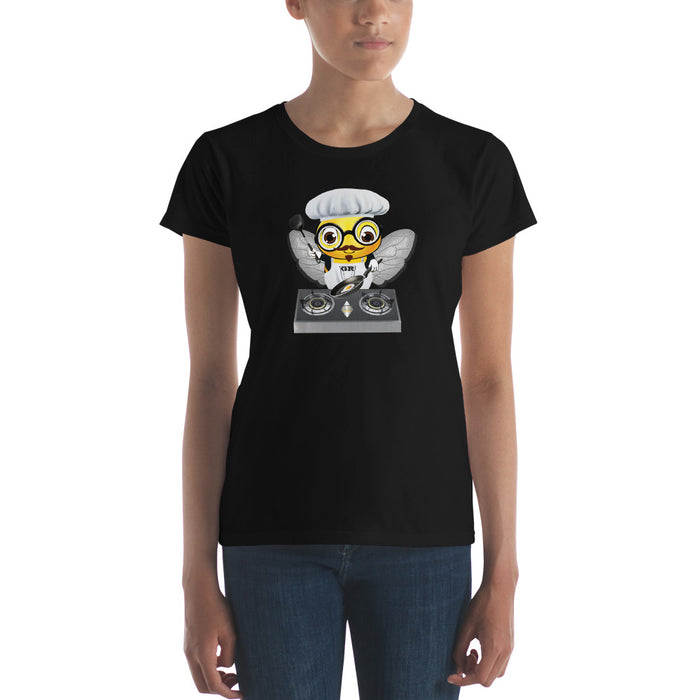 Cute CHEF BEE Women's short sleeve t-shirt