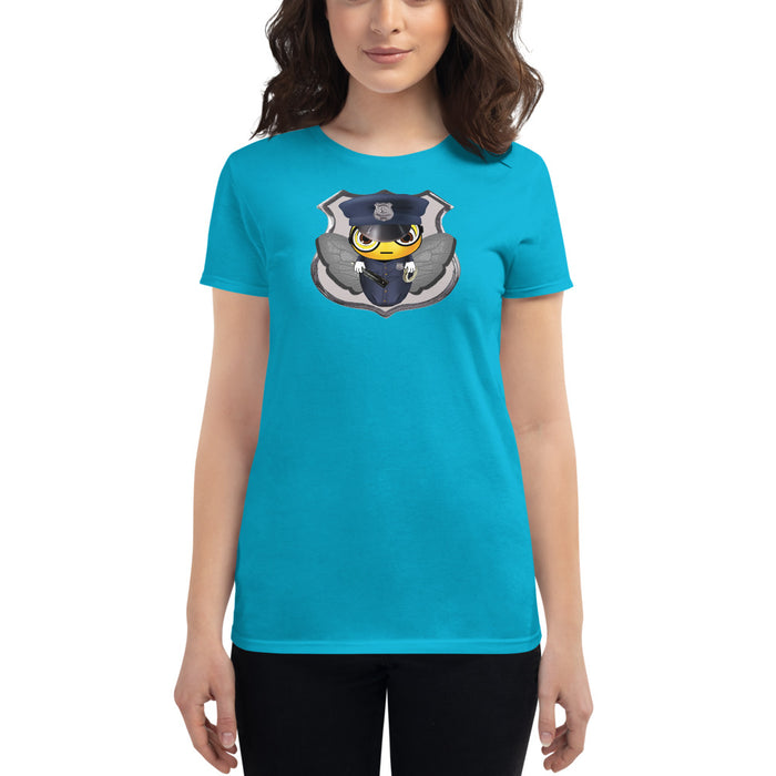 Cute COP / POLICE BEE Women's short sleeve t-shirt