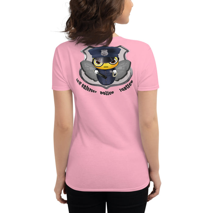 Cute COP / POLICE BEE Women's short sleeve t-shirt