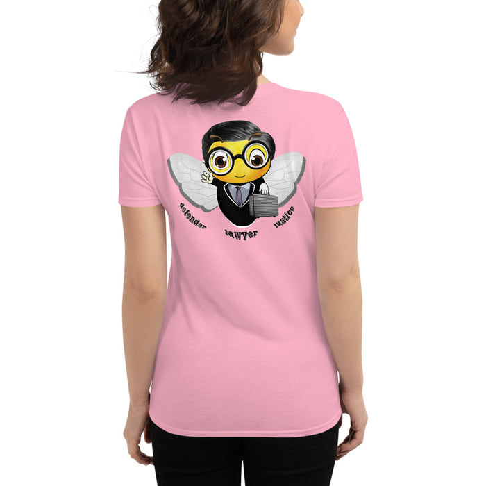 Cute LAWYER / ATTORNEY BEE Women's short sleeve t-shirt