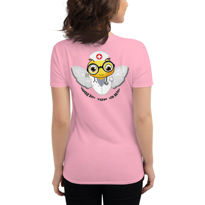 Cute NURSE BEE Women's short sleeve t-shirt