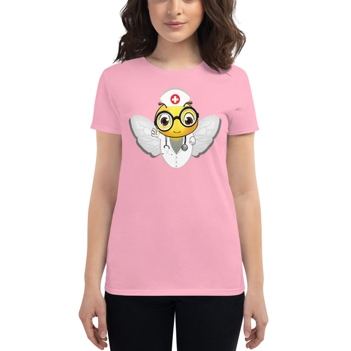 Cute NURSE BEE Women's short sleeve t-shirt