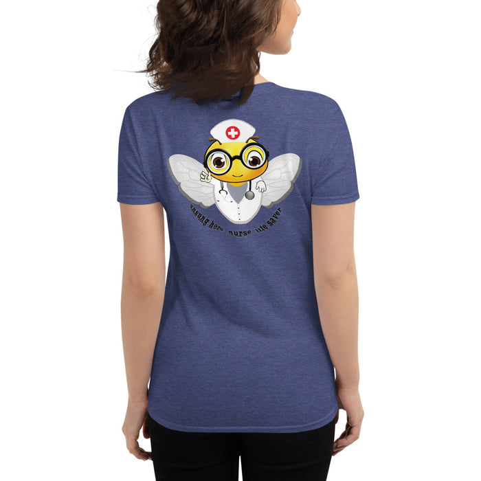 Cute NURSE BEE Women's short sleeve t-shirt