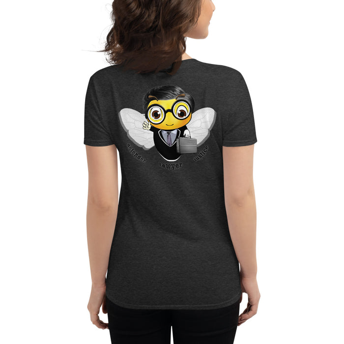 Cute LAWYER / ATTORNEY BEE Women's short sleeve t-shirt