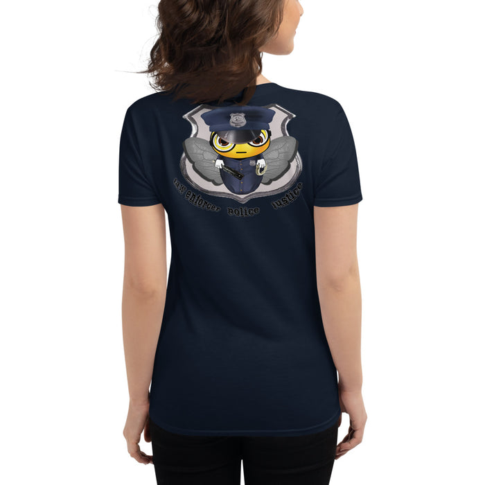 Cute COP / POLICE BEE Women's short sleeve t-shirt