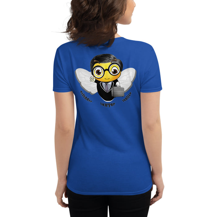 Cute LAWYER / ATTORNEY BEE Women's short sleeve t-shirt