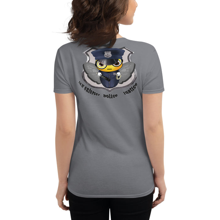 Cute COP / POLICE BEE Women's short sleeve t-shirt