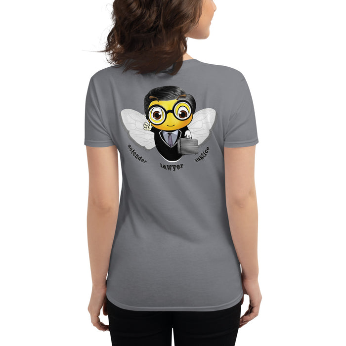 Cute LAWYER / ATTORNEY BEE Women's short sleeve t-shirt