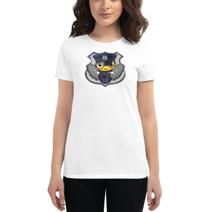 Cute COP / POLICE BEE Women's short sleeve t-shirt