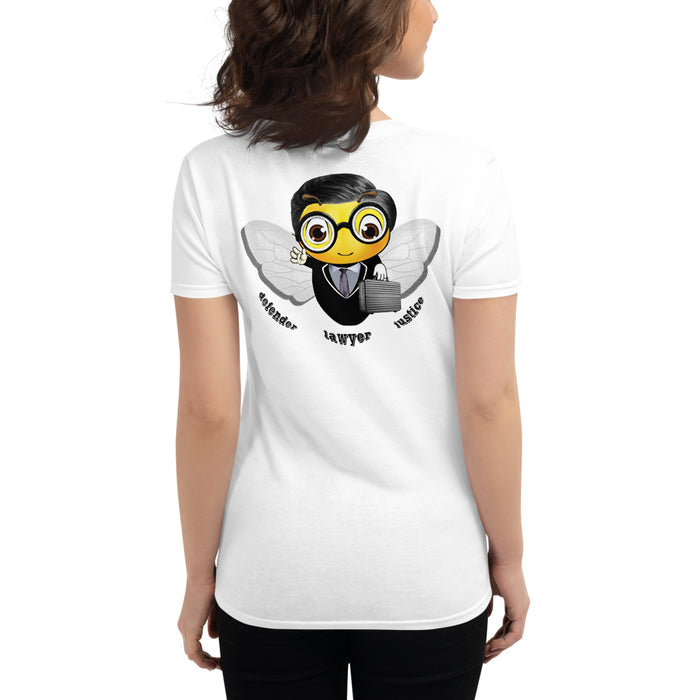 Cute LAWYER / ATTORNEY BEE Women's short sleeve t-shirt