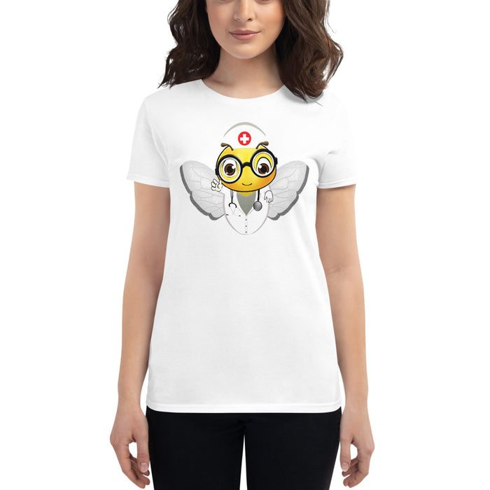 Cute NURSE BEE Women's short sleeve t-shirt