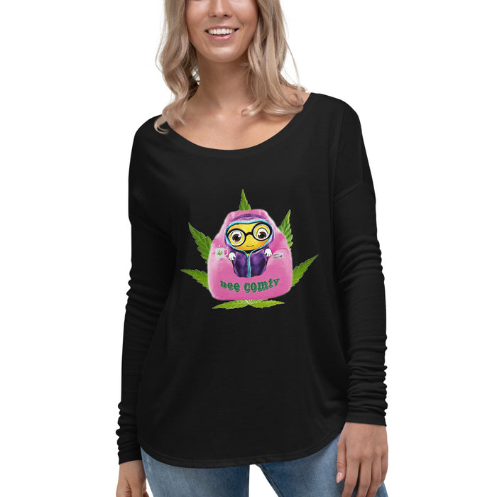 Cute BEE COMFY INDICA Flowy comfort  long sleeve Tee