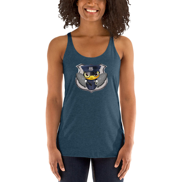 Women's cute COP / POLICE BEE Racerback Tank