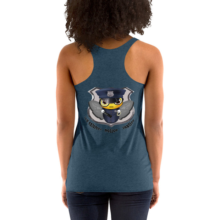 Women's cute COP / POLICE BEE Racerback Tank