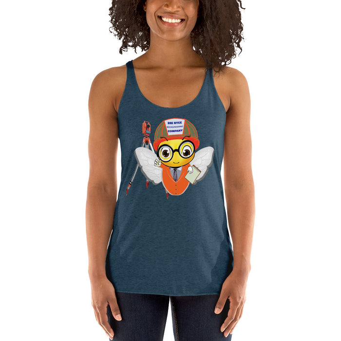 Cute ENGINEER / INGENIERO BEE Women's Racerback Tank