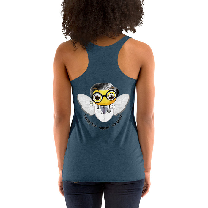 Cute DOCTOR / MEDICO BEE Women's Racerback Tank