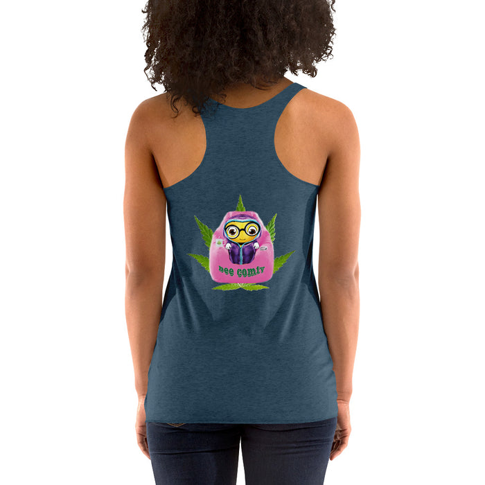 Cute BEE COMFY INDICA  Women's Racerback Tank