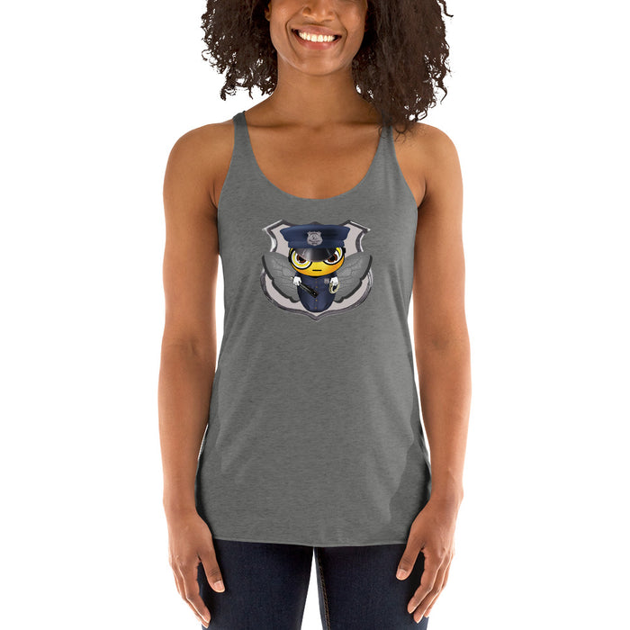 Women's cute COP / POLICE BEE Racerback Tank