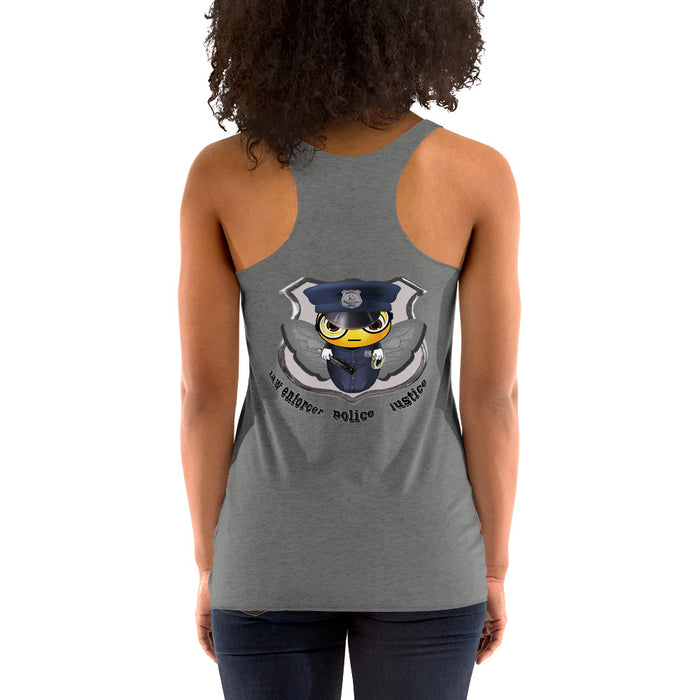 Women's cute COP / POLICE BEE Racerback Tank