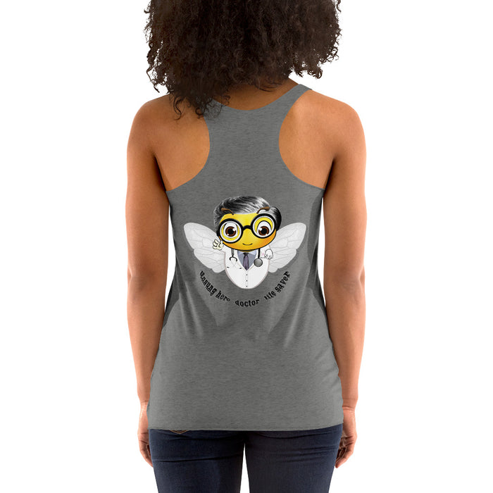 Cute DOCTOR / MEDICO BEE Women's Racerback Tank