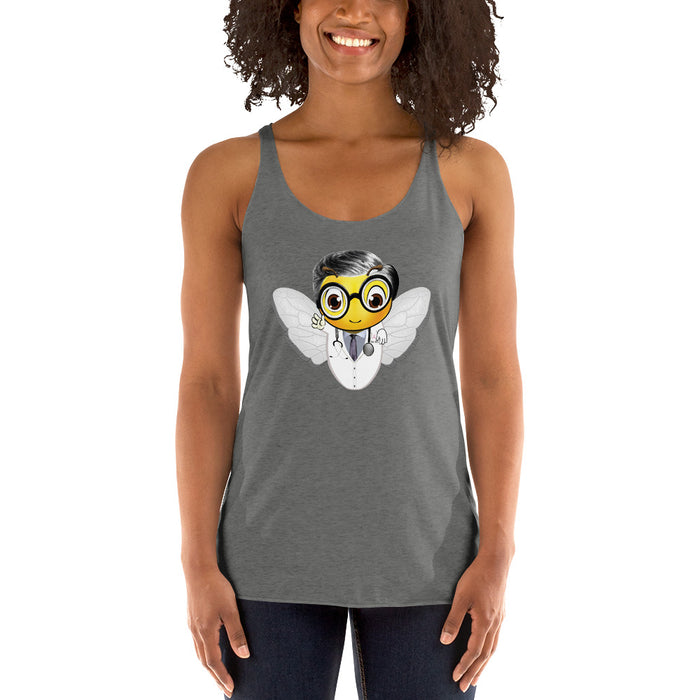 Cute DOCTOR / MEDICO BEE Women's Racerback Tank