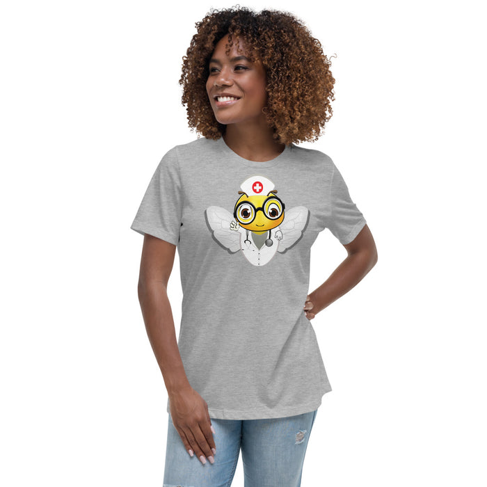 Cute NURSE BEE Women's Relaxed T-Shirt