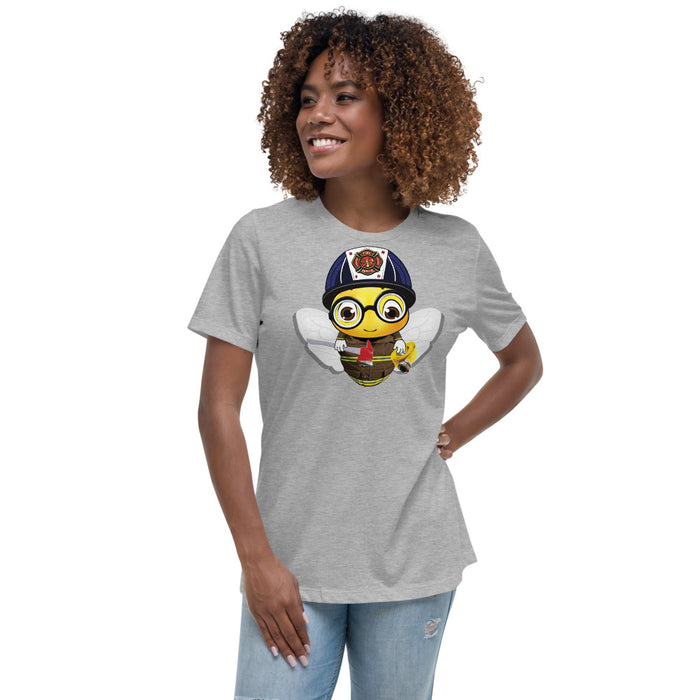 Cute FIREFIGHTER BEE Women's Relaxed T-Shirt