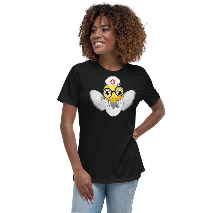 Cute NURSE BEE Women's Relaxed T-Shirt