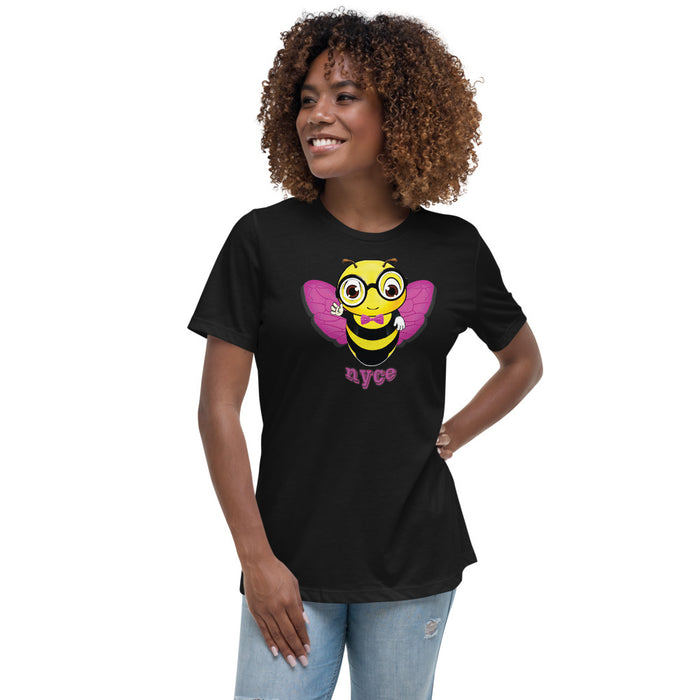 Cute pink BEE NYCE Women's Relaxed T-Shirt