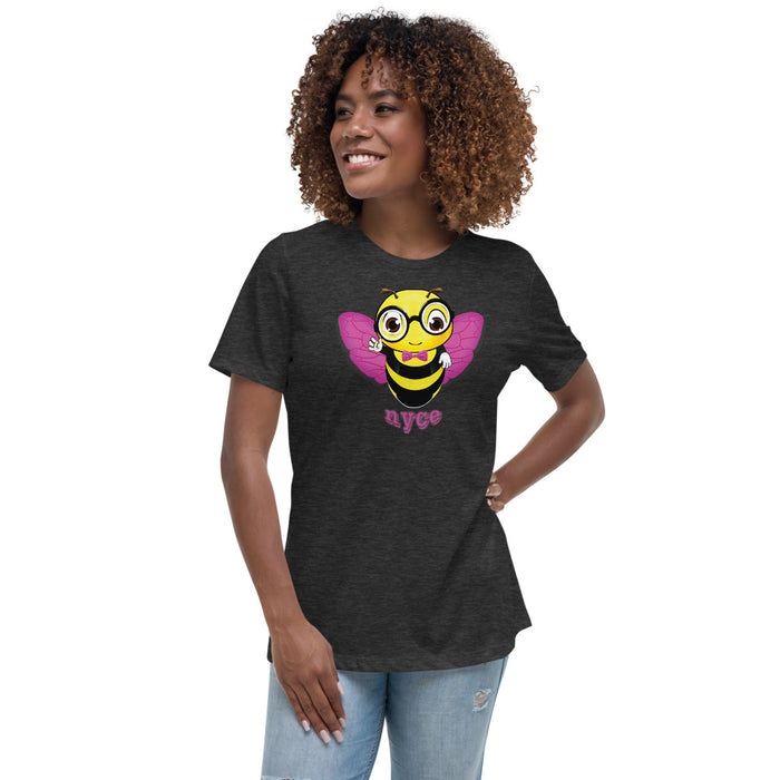 Cute pink BEE NYCE Women's Relaxed T-Shirt