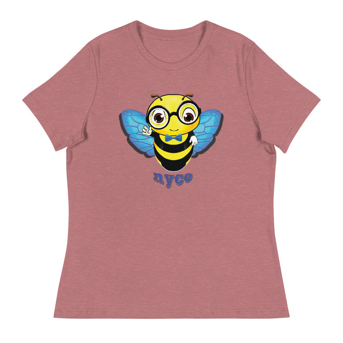 Cute blue BEE NYCE Women's Relaxed T-Shirt