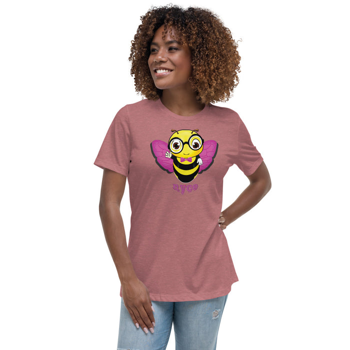 Cute pink BEE NYCE Women's Relaxed T-Shirt