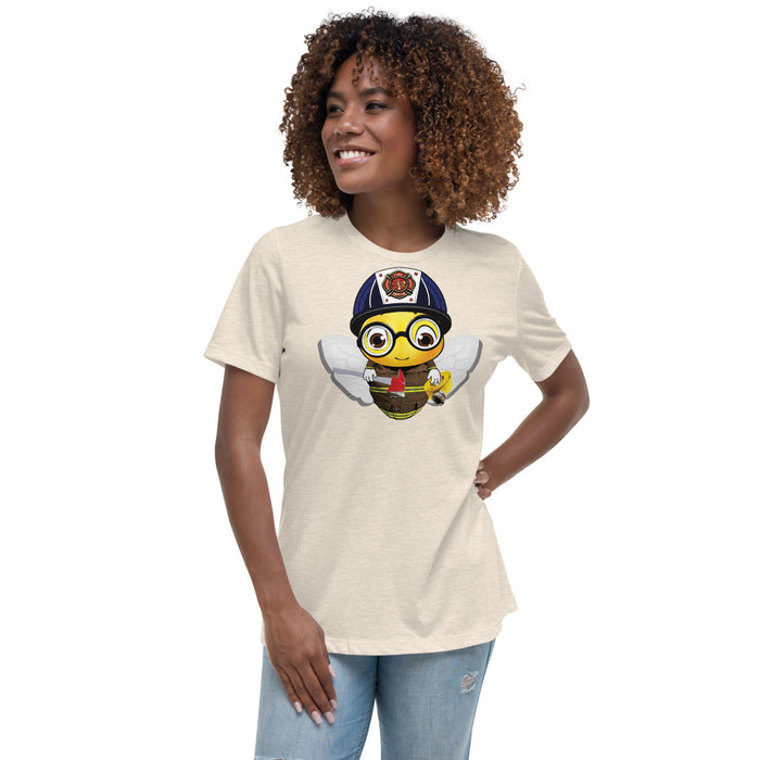 Cute FIREFIGHTER BEE Women's Relaxed T-Shirt