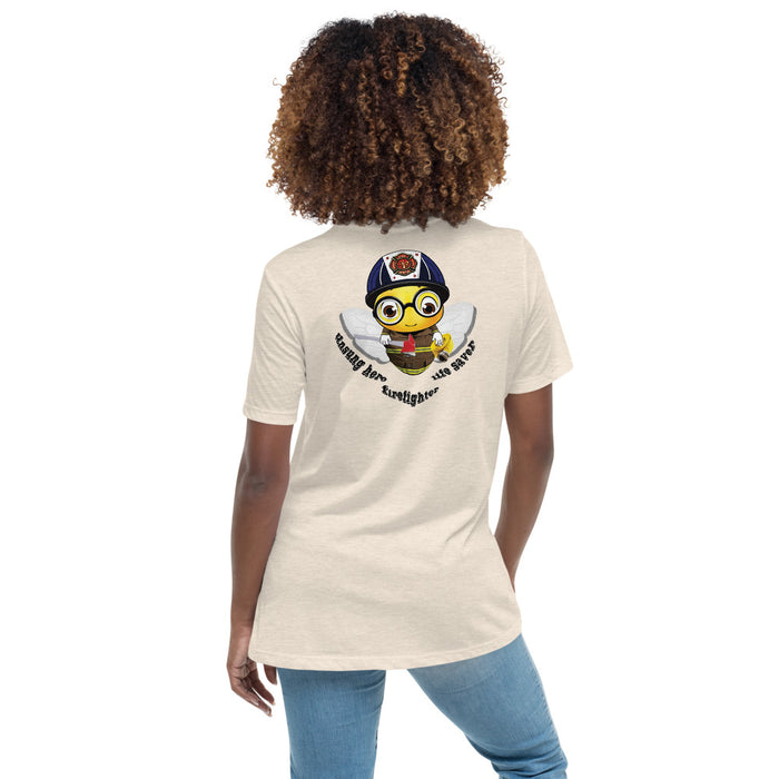 Cute FIREFIGHTER BEE Women's Relaxed T-Shirt