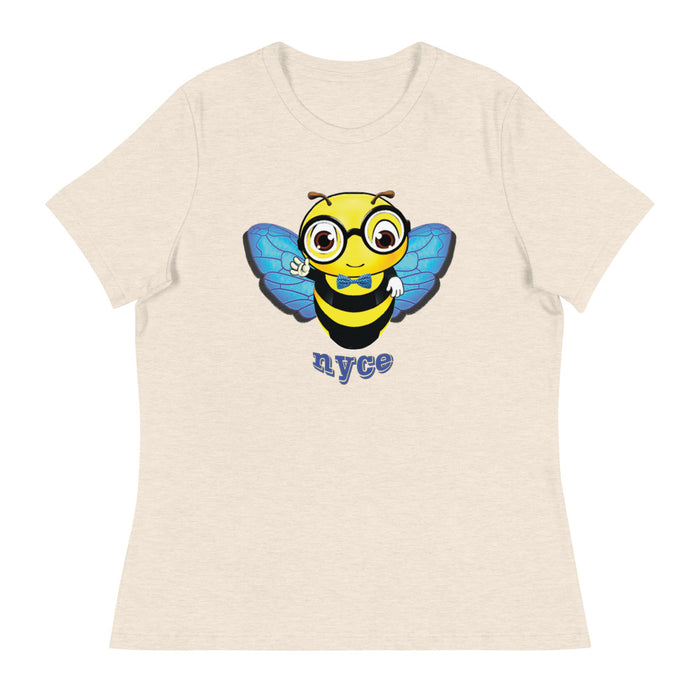 Cute blue BEE NYCE Women's Relaxed T-Shirt