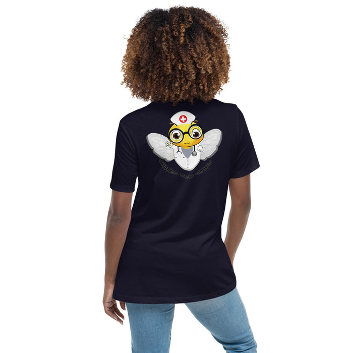 Cute NURSE BEE Women's Relaxed T-Shirt