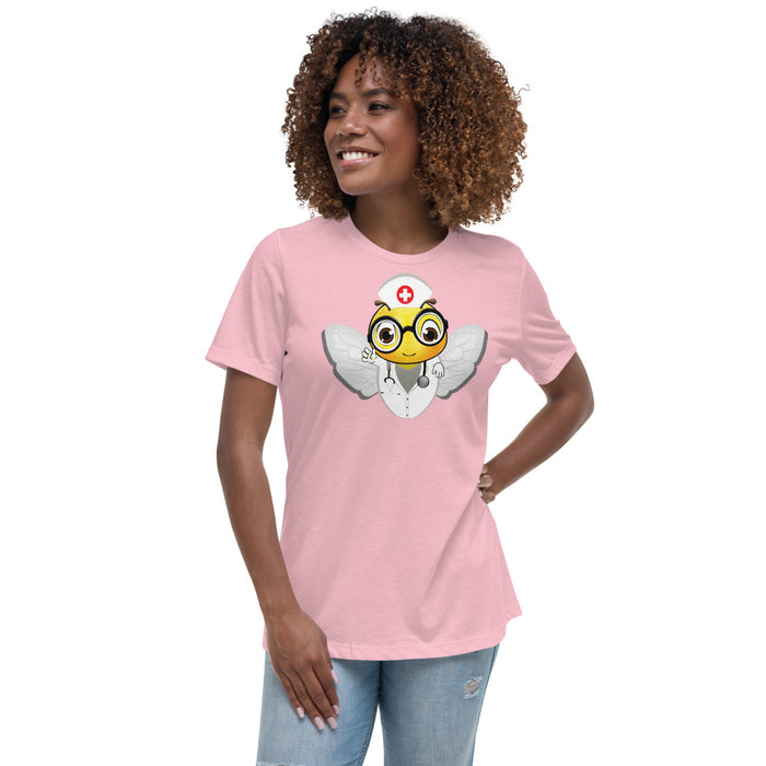 Cute NURSE BEE Women's Relaxed T-Shirt