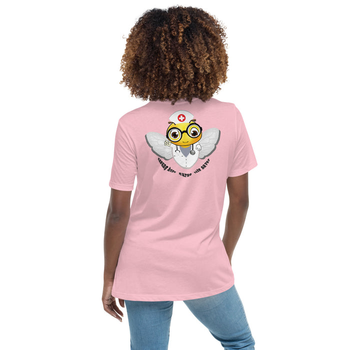 Cute NURSE BEE Women's Relaxed T-Shirt