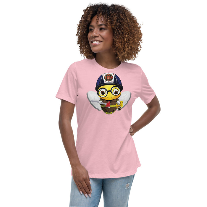 Cute FIREFIGHTER BEE Women's Relaxed T-Shirt