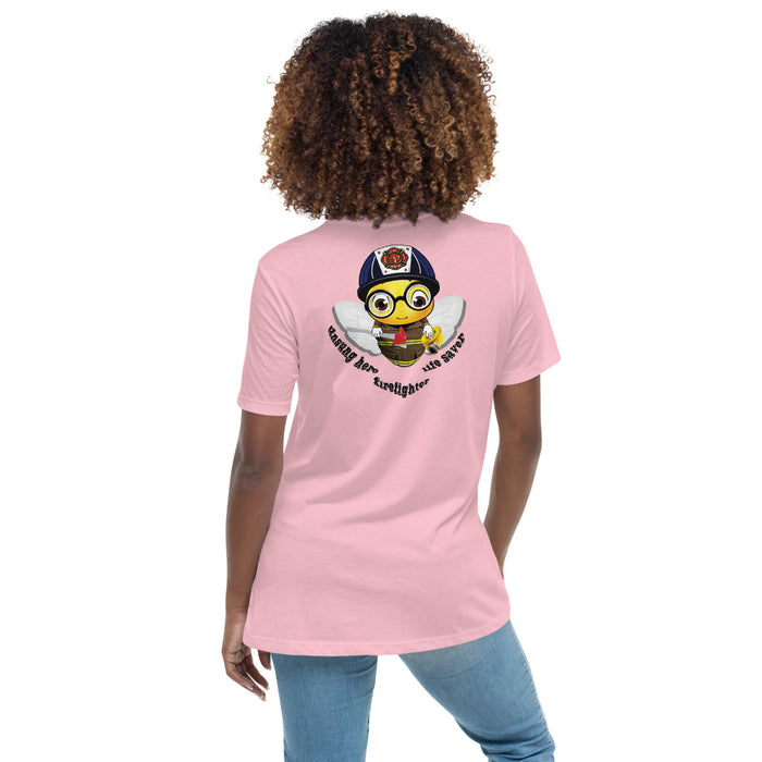 Cute FIREFIGHTER BEE Women's Relaxed T-Shirt