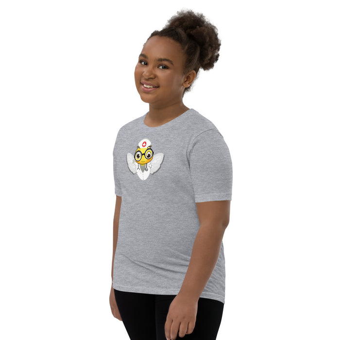 Girl Bee Collection Cute NURSE BEE Youth Short Sleeve T-Shirt