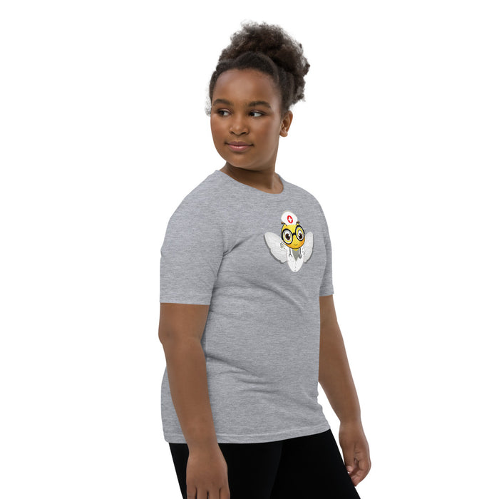 Girl Bee Collection Cute NURSE BEE Youth Short Sleeve T-Shirt