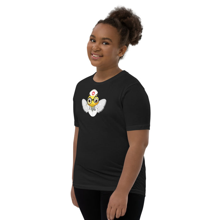 Girl Bee Collection Cute NURSE BEE Youth Short Sleeve T-Shirt